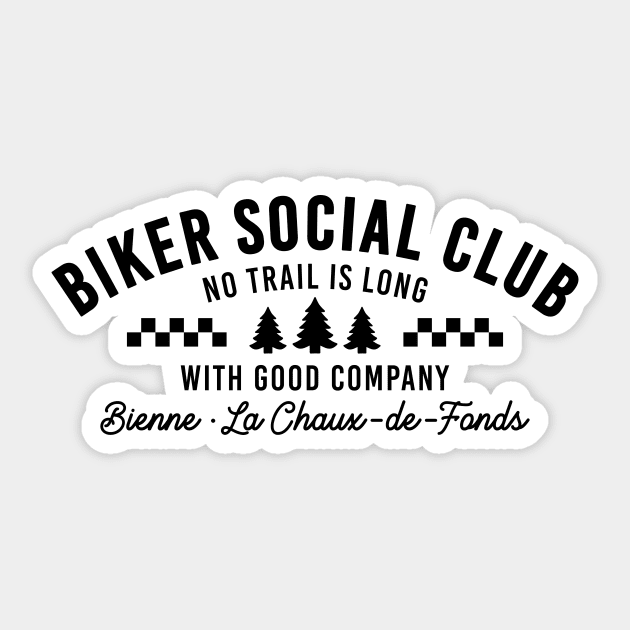 Biker Social Club rules! Sticker by ZOO RYDE